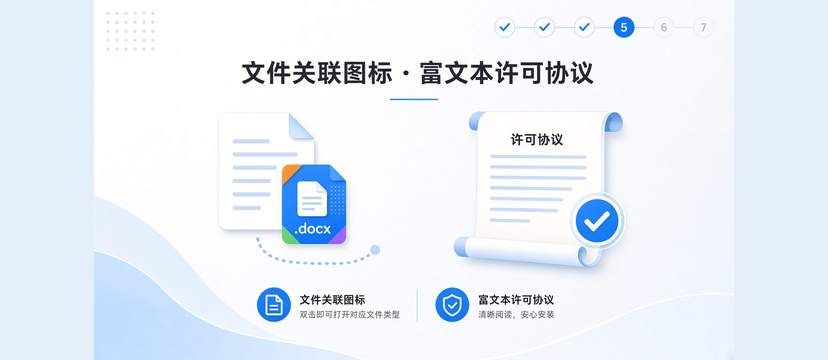 文件关联图标与许可协议